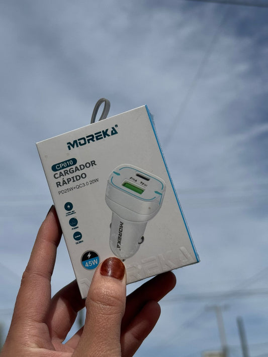 Cargador de carro Moreka 20W