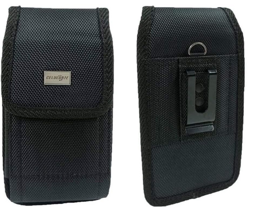 Funda Nylon para Celular Universal Compatible con iPhone, Samsung, Motorola, Huawei. Cinto Clip