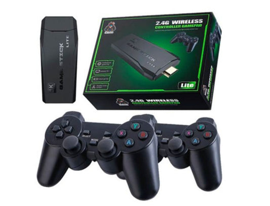 Consola Game Stick 4k con 2 Joysticks Inalámbricos 10 mil Juegos Retro HDMI