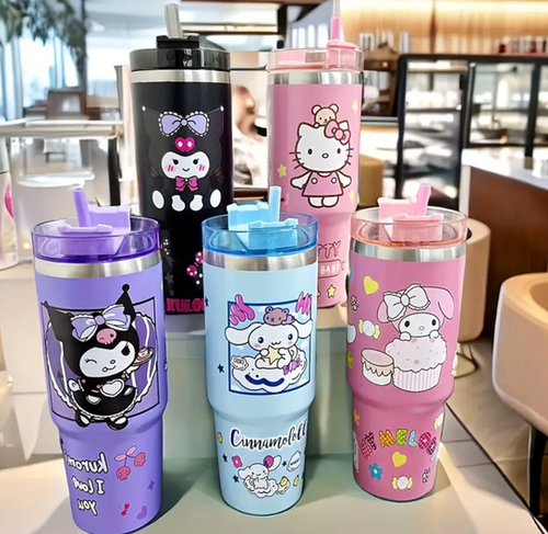 TERMOS 30 OZ PERSONAJES CON ASA PLEGABLE
