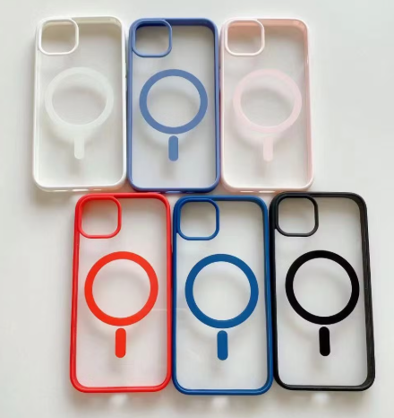 Case Magsafe de 1 pieza, orilla de color